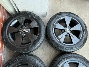 Alu 16" 5x112, škoda Velorum BLACK ,O3 , Zimní 95% TOP - 3