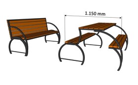 Lavička 2 v 1 - 3