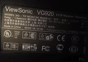 monitor 19" viewsonic VG920 - 3