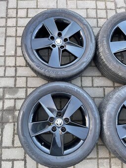 ORIGINÁL Alu Škoda ILIAS R16, 5x112 - TOP, LETNÍ - 3