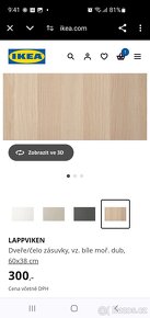 2x dvířka ke skříňce IKEA BESTA dub 60x38 cm - 3