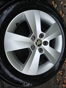 ALU kola zimní Škoda 5x100 Fabia III Rapid R15 Mato - 3