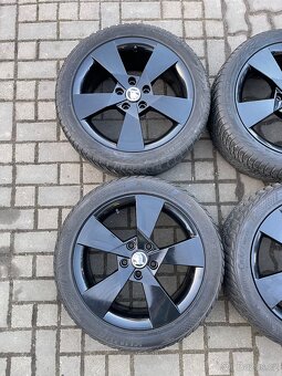 ORIGINÁL Alu Škoda Denom R17, 5x112 - TOP STAV, TOP ZIMNÍ - 3