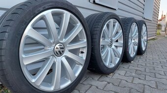 Alu kola 5x112 R19 vw r line letní pneu - 3