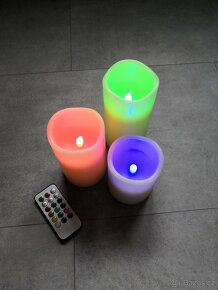 LED svíčky RGB s dálkovým ovládáním - 3