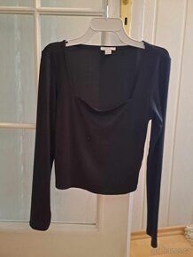 3 x NOVÝ CROP TOP - BÍLÝ, ORANŽOVÝ A ČERNÝ - 3