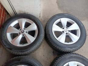 Zánovní Alu 17" 5x112 škoda Nanuq zimní 81% Kodiaq - 3