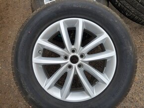 r18" alu kola 5x108 7,5jx18 et45 pneu 225/60 100% - 3