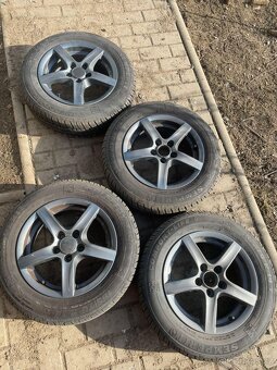 Litá kola r14 5x100 s pneu 165/70 - 3