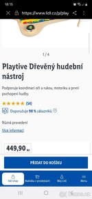 Dřevěny hudební nástroj 6v1- novy + další nové hračky - 3