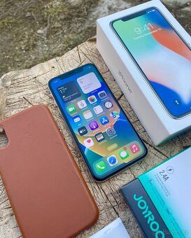 🍏TOP🍎 Apple Iphone X 64GB bílý - baterie 100% - 3