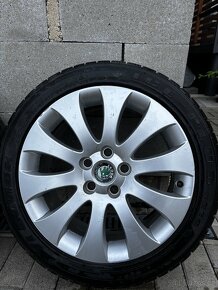 ALU kola Škoda R17 5x112 zimní pneu, ET49, 7Jx17H2 - 3