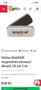 Magnetická stěrka na čištění skel akvarijních skel - 3