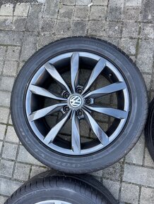 ORIGINÁL Alu Volkswagen Dijon R17, 5x112- TOP STAV - 3