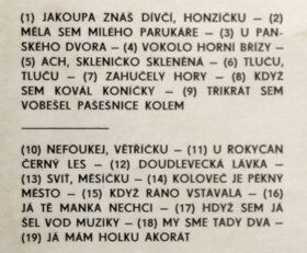 LP Jaromír Horák - Zpívá lidové písně, 1972 - 3