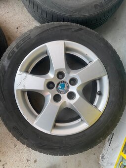 Alu kola 14” 5x100 a letní pneu 185/60/R14 Fábia - 3