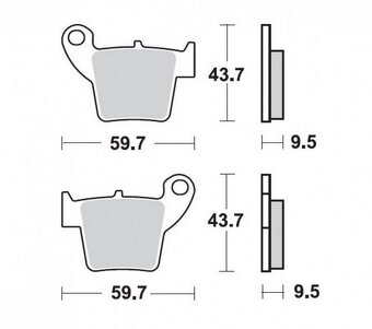 Brzdové platničky zadné Honda - 3