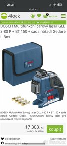 Laser Bosch GLL 3-80P profesionál - 3