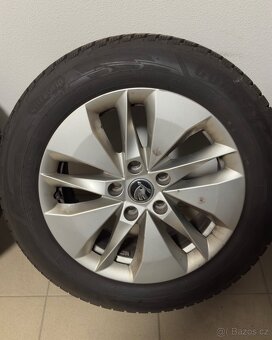 ORIGINÁL Alu Škoda ALASIA R16, 5x112 - ZIMNÍ PNEU - 3