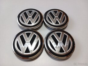 Středové krytky VW 65x56mm strukturované logo - 3