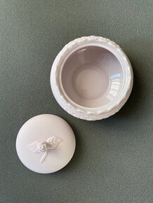 Hutschenreuther Biskvitová dóza, růžový porcelán - 3