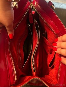 Kabelka Gucci Red Guccissima Leather Mayfair Tote Bag - 3