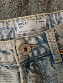 Bershka Mom džíny vel. S - 3