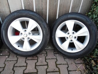 Zachovalá Originál Alu Kola Škoda Octavia 5x112 Et 46 - 3