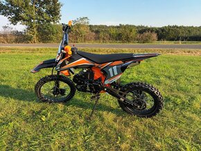 Pitbike Shark 125cc 17/14 E-start oranžová - 3