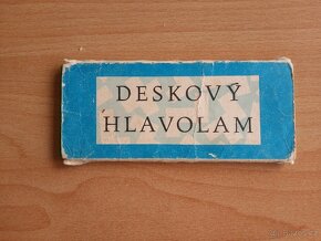 Deskový hlavolam skládací retro hra Liberec , kompletní včet - 3