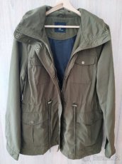 Khaki tenká parka s kapucí Lindex - 3