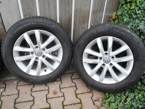 Originál Alu kola+ Zimní pneu 215/60/16 5x112 r16 ET 41 - 3