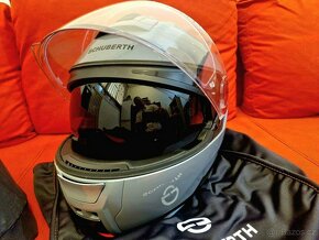 Schuberth C5 Small 55 šedá + další plexisklo - 3