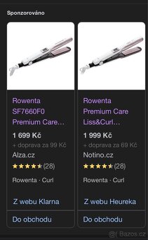 Žehlička na vlasy – Rowenta Premium Care Liss&Curl - 3