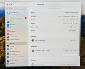 MacBook Air 13” 2019/8GB RAM/128GB SSD/ Záruka - 3