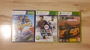 Xbox 360 - na opravu + kinect + 2x ovladač + hry - 3