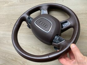 Audi A8 A6 A7 4H volant airbag leder kůže Baleobraun - 3