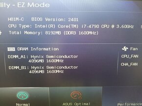 Intel Core i7 4790+Asus H81M-C+8gb ram - 3