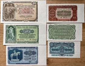 Sada bankovek 3 - 100 Kčs 1953 UNC - více sad k dispozici - 3