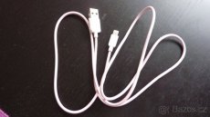 IPhone nabíjecí datový kabel růžový USAMS - 3