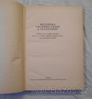 Metodika věcného učení a vlastivědy - 1972 - 3