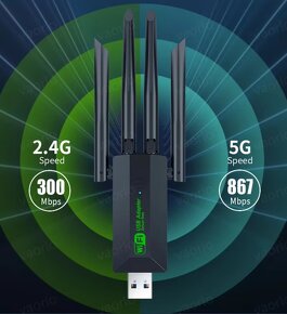 WiFi Dual Band Adaptér-USB 3, 2,4GHz,5GHz,802.11ac/a/b/g/n - 3