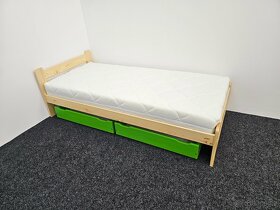 Prodám dětskou postel s roštem a šuplíky 2x 90x80x15cm - 3