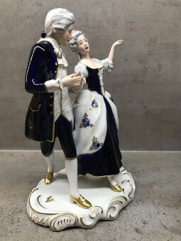 porcelánová figurka Royal Dux Bohemia tančící pár - 3