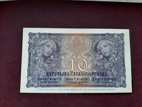 Nevydaný návrh 10 koruna 1919/2022 Ivančice Mucha STC UNC - 3