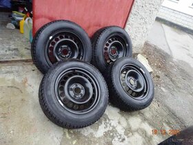 Zimní pneu s disky 205/60 r 16 na Audi ,Škoda, Volvo 4 ks - 3