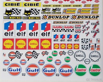 Sponsor Decal 1960´s 1/12, 1/20, 1/24 pro modeláře - 3