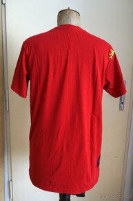 Pánské červené tričko RAFIKI SLACK vel.S, organická bavlna - 3