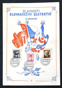 Příležitostné tisky 1945 dr. Beneš,  Slov. bratrství 1946 - 3