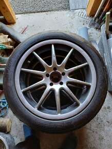 Alu R17 5x100 + zánovní letní pneu Kormoran 205/50/17 - 3